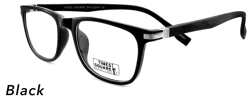 Smilen Eyewear Times Square Times Square Daylight Eyeglasses, Black