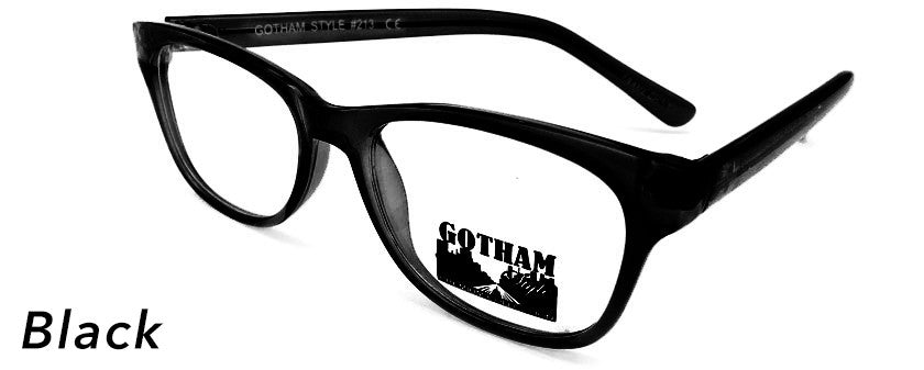 Smilen Eyewear Gotham Premium GothamStyle 213 Eyeglasses, Black