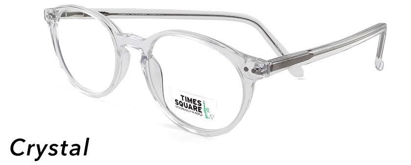 Smilen Eyewear Times Square Times Square Target Eyeglasses, Crystal