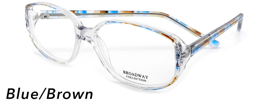 Smilen Eyewear Broadway Broadway Valerie Eyeglasses, Blue-Brown
