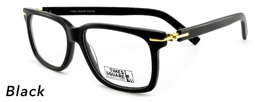 Smilen Eyewear Times Square Times Square Rocco Eyeglasses, Black
