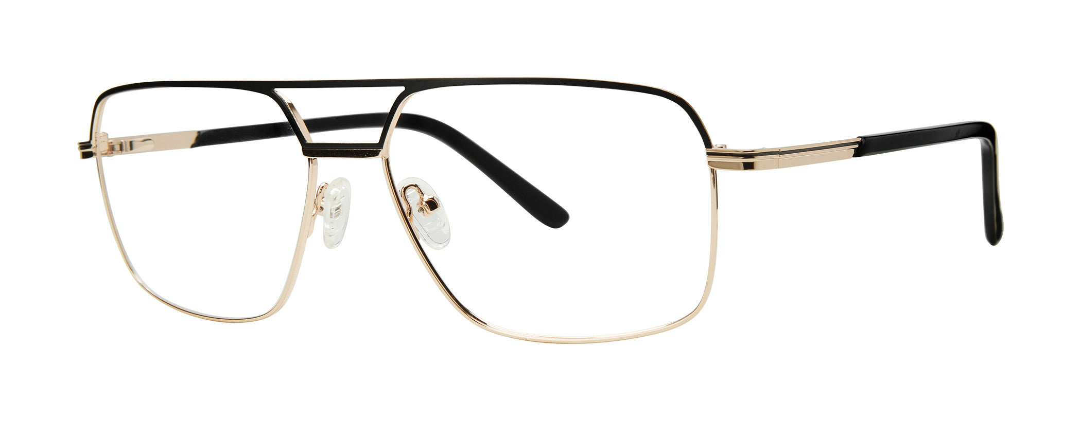 Big Mens Eyewear Club BIG TRUTH Mens Eyeglasses, Matte Black-Gold-Black