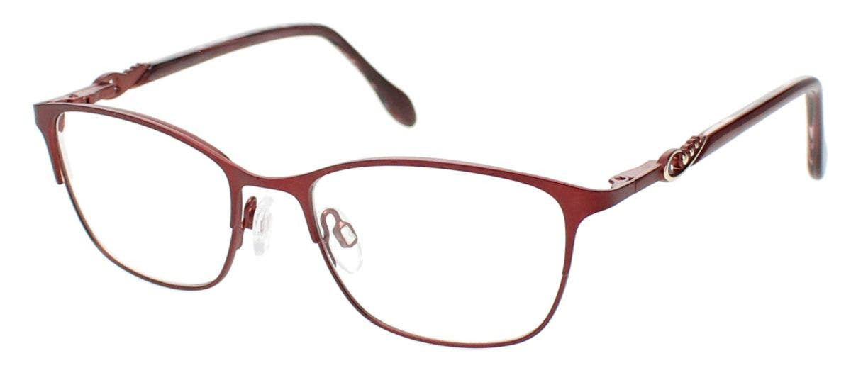 ClearVision CANTON Ladies Eyeglasses, Wine