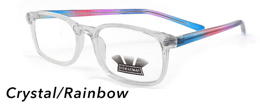 Smilen Eyewear Broadway Broadway Now Eyeglasses, Crystal-Rainbow