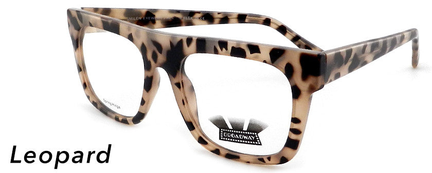 Smilen Eyewear Broadway Broadway Flex+ 26 Eyeglasses, Leopard