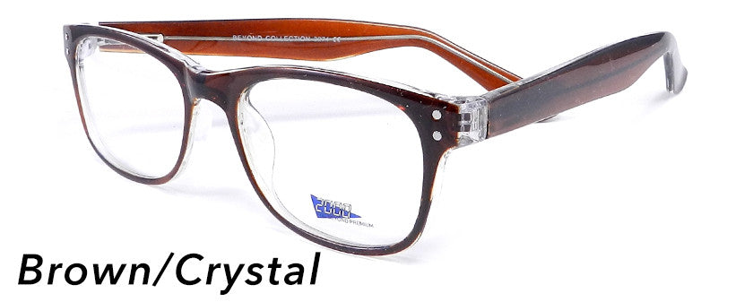 Smilen Eyewear 2000 & Beyond 2000 &amp; Beyond 3074* Eyeglasses, Brown-Crystal