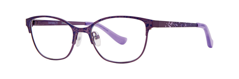 Kensie Eyewear Splatter Full Frame Ladies Eyeglasses, Purple