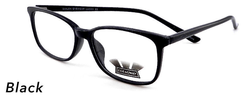 Smilen Eyewear Broadway Broadway Lucky Eyeglasses, Black