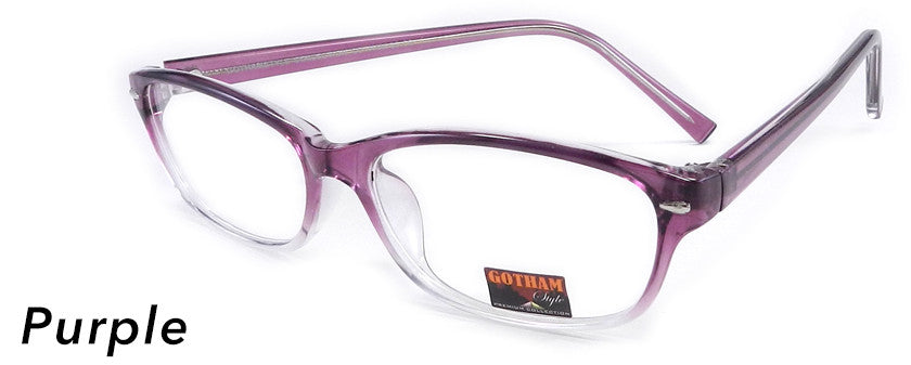 Smilen Eyewear Gotham Premium GothamStyle 30* Eyeglasses, Purple Fade