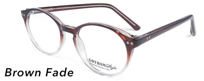 Smilen Eyewear Gotham Premium GothamStyle 241 Eyeglasses, Brown Fade