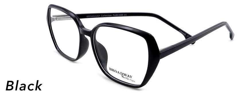 Smilen Eyewear Broadway Broadway Flex 20 Eyeglasses, Black