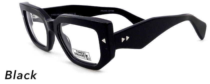 Smilen Eyewear Times Square Times Square Chunky Eyeglasses, Black