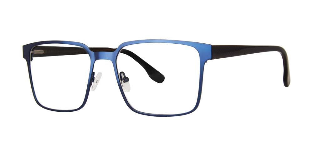 Big Mens Eyewear Club BIG JACKPOT Mens Eyeglasses, Matte Navy-Charcoal