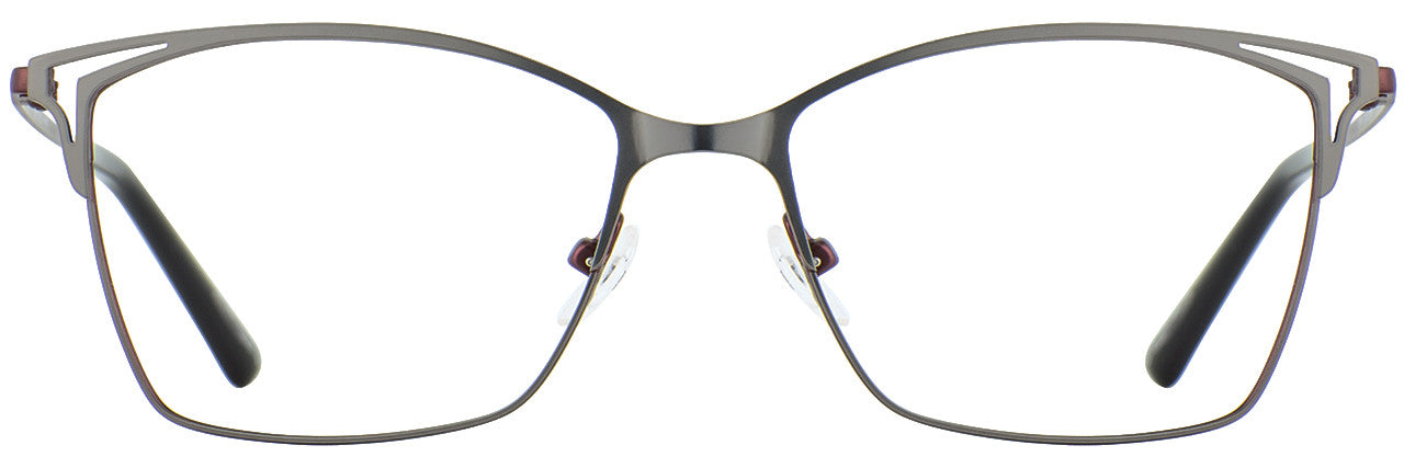 Adin Thomas 466 Ladies Eyeglasses, 3 - Graphite - Wine