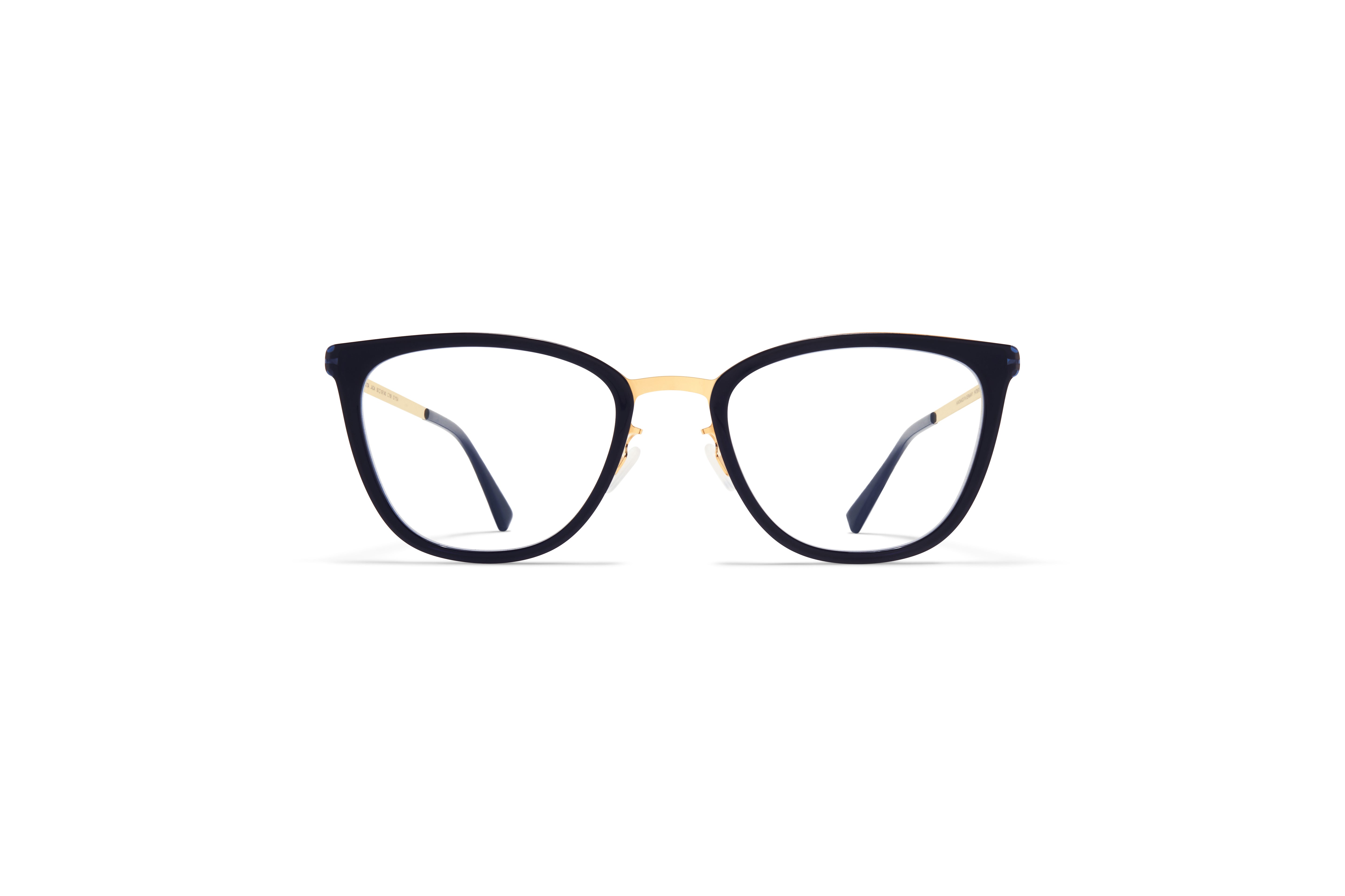 Mykita JADA Ladies Eyeglasses, A76 Glossy Gold-Milky Indigo