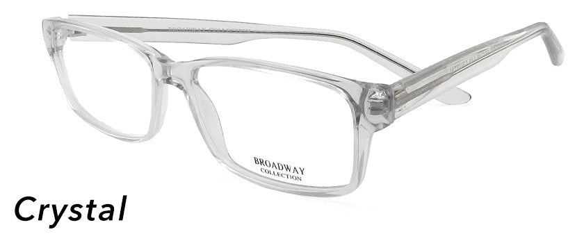 Smilen Eyewear Broadway Broadway Carlos Eyeglasses, Crystal