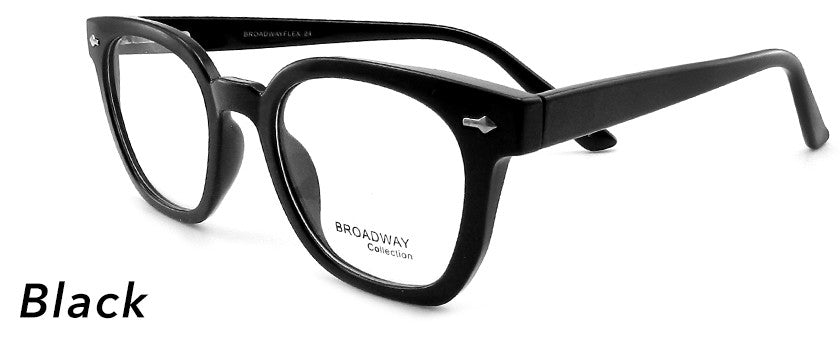 Smilen Eyewear Broadway Broadway Flex+ 24 Eyeglasses, Black