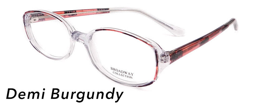 Smilen Eyewear Broadway Broadway Marcia Eyeglasses, Demi Burgundy