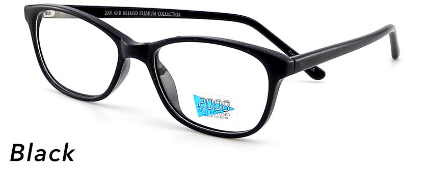 Smilen Eyewear 2000 & Beyond 2000 &amp; Beyond 3089 Eyeglasses, Black