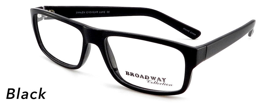 Smilen Eyewear Broadway Broadway Luke Eyeglasses, Black