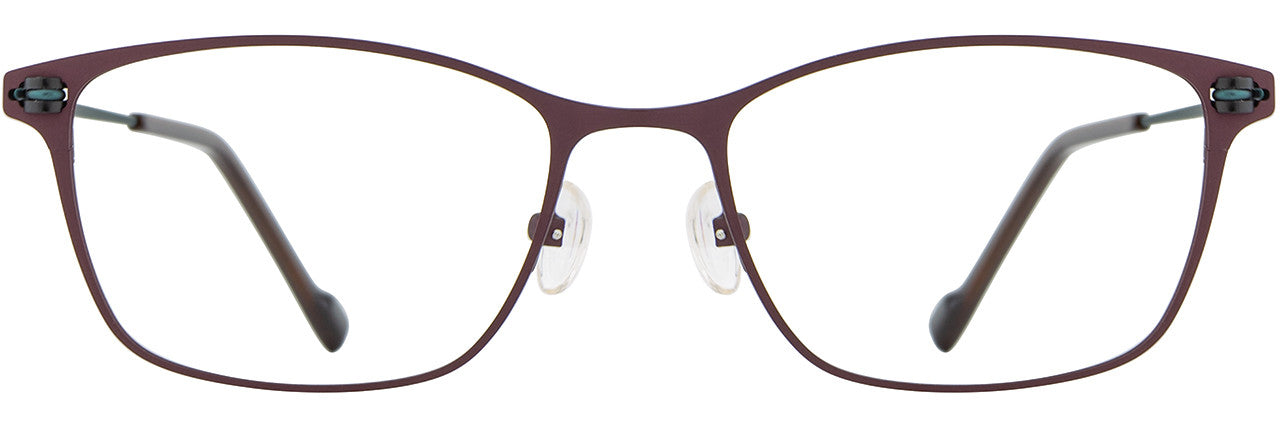 Scott Harris 714 Ladies Eyeglasses, 1 - Wine - Copper - Dark Teal
