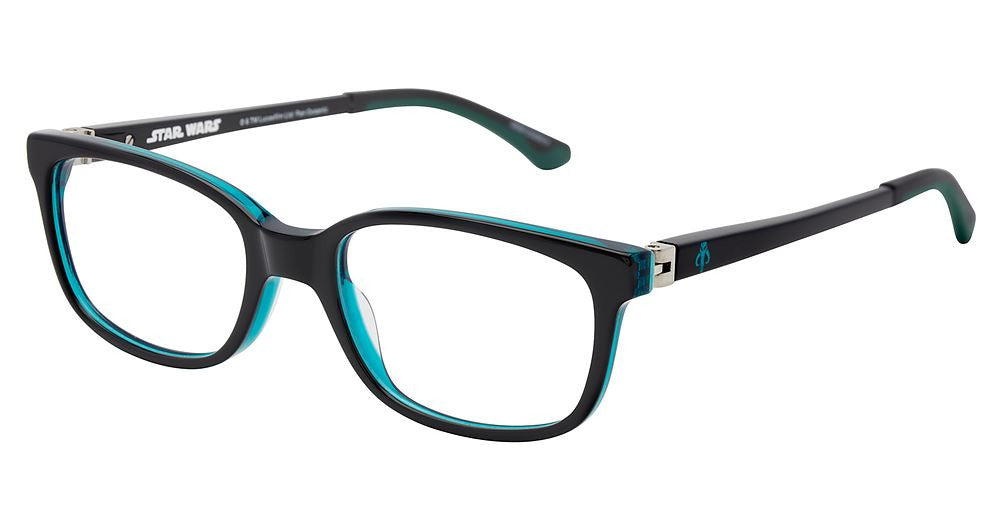 Disney Eyewear STAR WARS STE210 Mens Eyeglasses, BLACK-TEAL