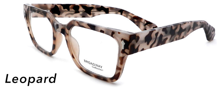 Smilen Eyewear Broadway Broadway Flex+ 23 Eyeglasses, Leopard