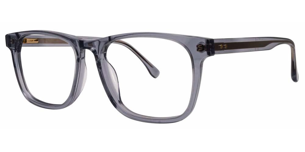 Big Mens Eyewear Club BIG SPEECH Mens Eyeglasses, Smoke-Gold