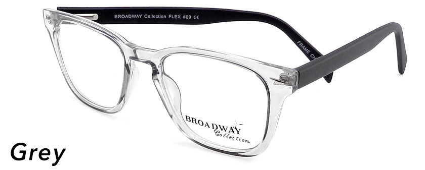 Smilen Eyewear Broadway Broadway Flex 69 Eyeglasses, Grey