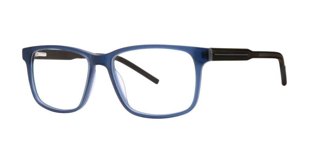 Big Mens Eyewear Club BIG LAKE Mens Eyeglasses, Navy Fst-Black
