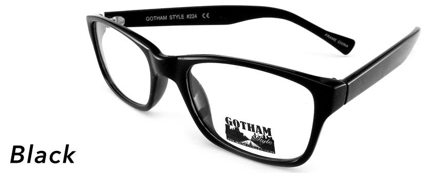 Smilen Eyewear Gotham Premium GothamStyle 224 Eyeglasses, Black