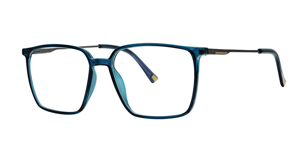 Big Mens Eyewear Club BIG RIVER Mens Eyeglasses, Navy-Gunmetal
