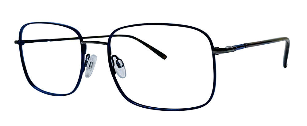 Stetson Eyewear Stetson Stainless Steel 603 Full Frame Mens Eyeglasses, 300 Navy