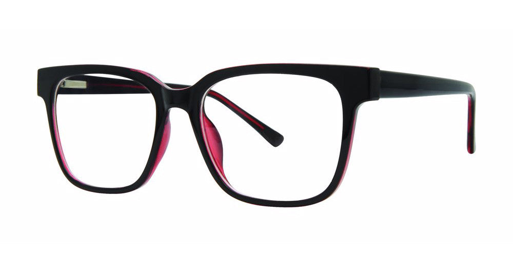 Modern Optical ENDORSE Mens Eyeglasses, Black-Wine