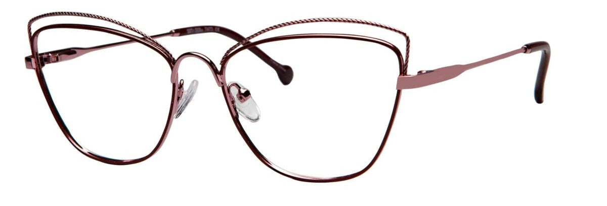 Scott & Zelda SZ7473 Ladies Eyeglasses, Wine-Pink