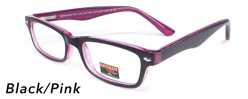 Smilen Eyewear Gotham Flex GothamStyle Flex 43 Eyeglasses, Pink