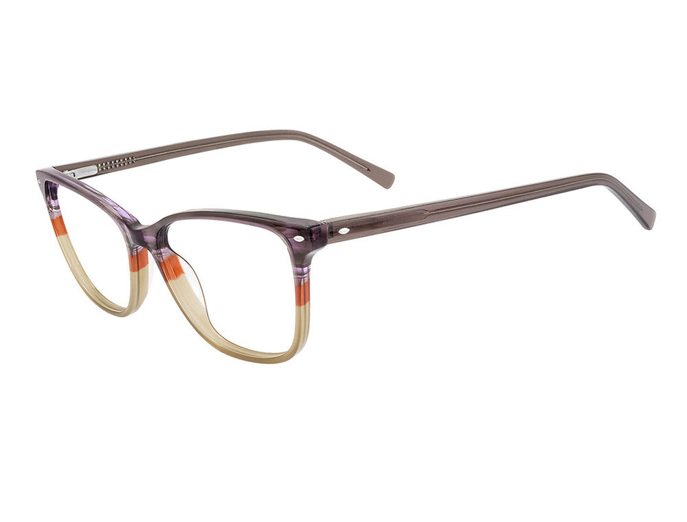 Café Lunettes CAFE3394 Ladies Eyeglasses, C-1 Eggplant-Khaki