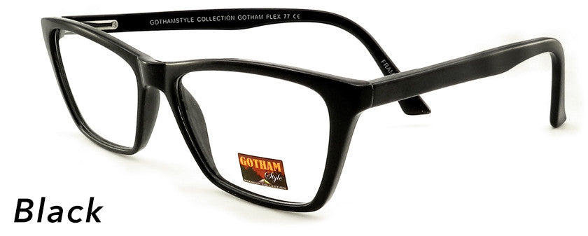 Smilen Eyewear Gotham Flex GothamStyle Flex 77 Eyeglasses, Black