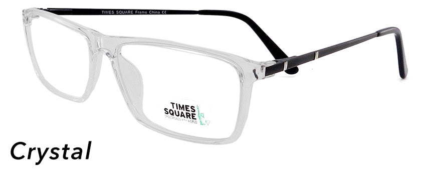 Smilen Eyewear Times Square Times Square Metro Eyeglasses, Crystal