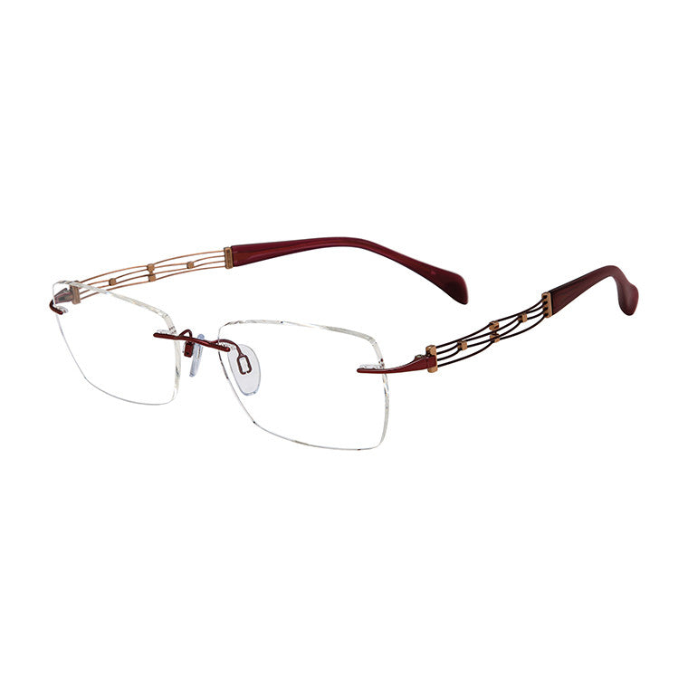 Charmant XL 2187 Ladies Eyeglasses, Wine