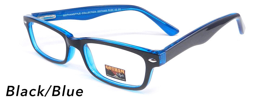 Smilen Eyewear Gotham Flex GothamStyle Flex 43 Eyeglasses, Blue