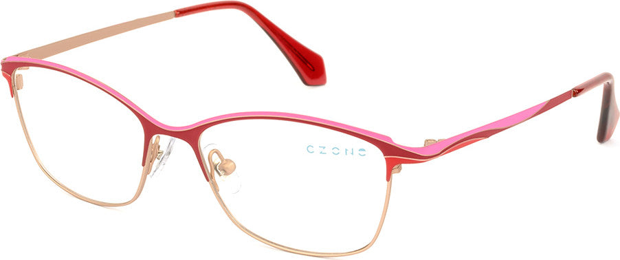 C-Zone N2368 Ladies Eyeglasses, C-30 Wine-Pink-Red-Rose Gold
