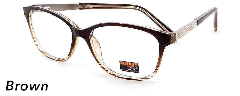 Smilen Eyewear Gotham Flex GothamStyle Flex 60 Eyeglasses, Brown