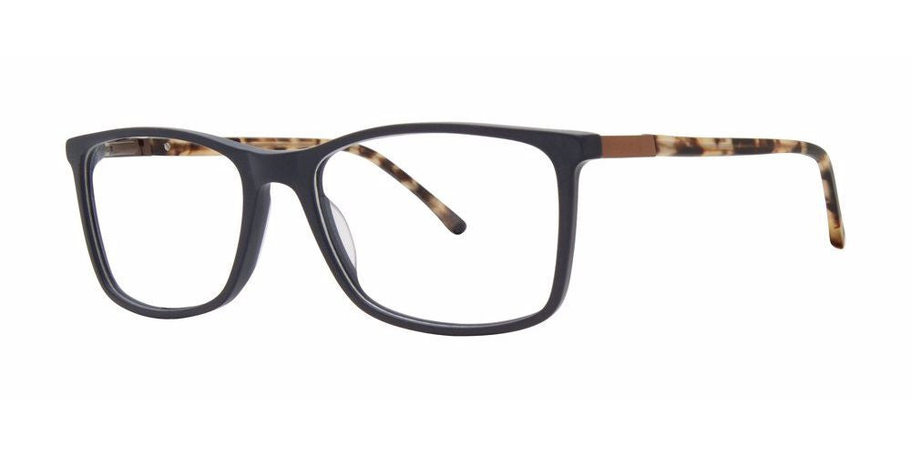 Big Mens Eyewear Club BIG QUOTA Mens Eyeglasses, Navy Matte-Tortoise