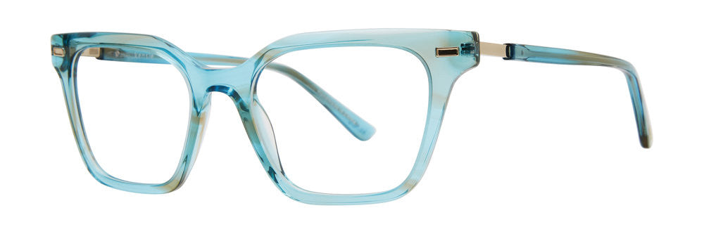 Kensie Eyewear Slay Full Frame Ladies Eyeglasses, Lagoon Green