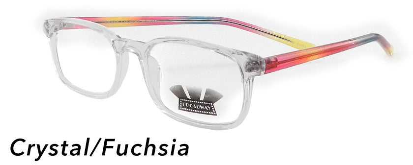 Smilen Eyewear Broadway Broadway Now Eyeglasses, Crystal-Fuchsia