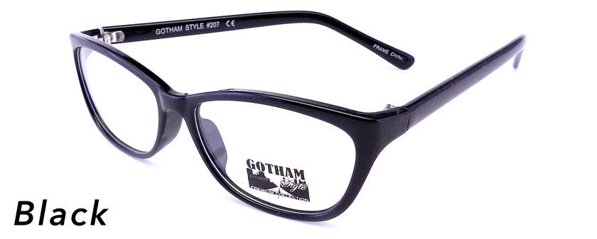 Smilen Eyewear Gotham Premium GothamStyle 207 Eyeglasses, Black