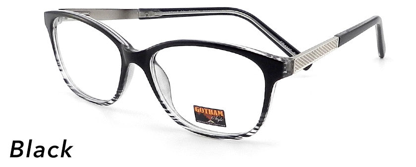 Smilen Eyewear Gotham Flex GothamStyle Flex 60 Eyeglasses, Black