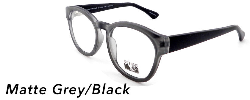 Smilen Eyewear Gotham Premium GothamStyle Matte 255* Eyeglasses, Matte Grey-Black