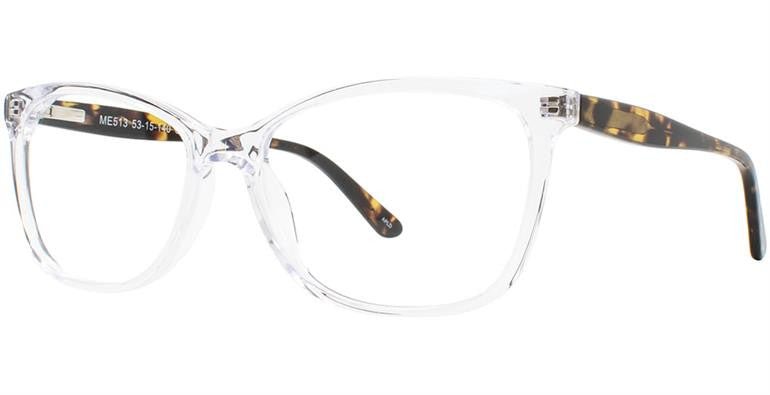 Match Eyewear 513 Full Frame Ladies Eyeglasses, Crystal-Tort
